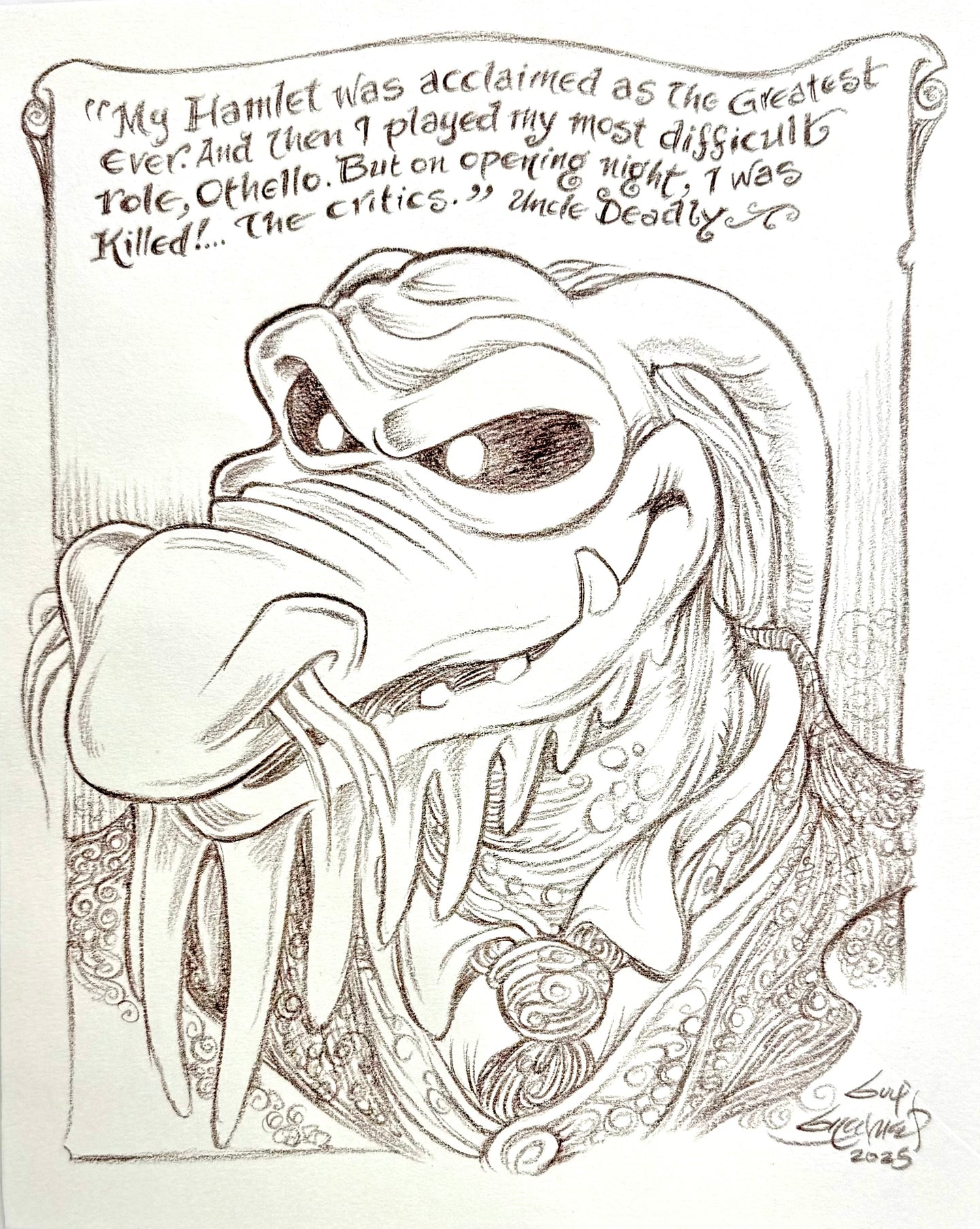 Uncle Deadly “Hamlet” - Guy Gilchrist Original