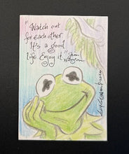 Load image into Gallery viewer, “Watch Out for Each Other” Sketch Trading Card - Created by Guy Gilchrist