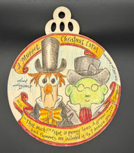 Load image into Gallery viewer, Beaker and Bunsen &quot;Muppets Christmas Carol&quot; Christmas Ornament - Guy Gilchrist Original