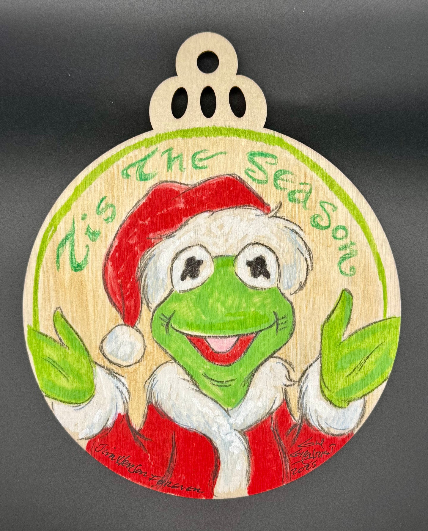 Kermit Christmas Ornament - Guy Gilchrist Original
