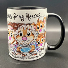 Load image into Gallery viewer, No Cheeses for Us Meeces &quot;Muppets Christmas Carol&quot; Coffee Cup - Guy Gilchrist Original