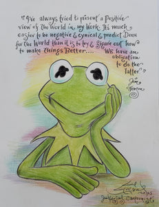 “Kermit Positive View” Original Art Sketch