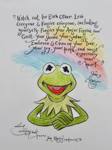 “Kermit, Watch Out for Each Other” Original Art Sketch