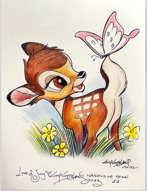 Bambi Art Print - Created by Guy Gilchrist