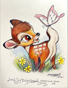 Bambi Art Print - Created by Guy Gilchrist