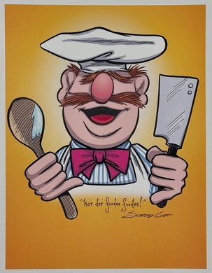 Swedish Chef Art Print - Created by Guy Gilchrist