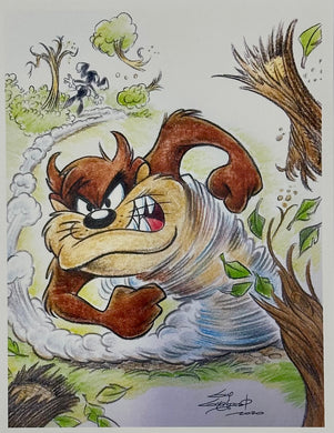 Taz Art Print - Created by Guy Gilchrist
