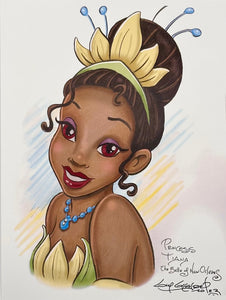 Princess Tiana Art Print - Created by Guy Gilchrist