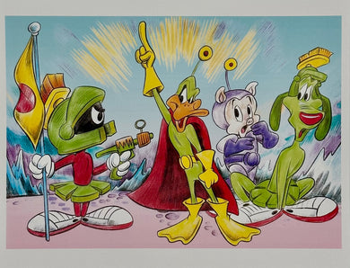Duck Dodgers Art Print - Created by Guy Gilchrist