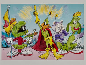 Duck Dodgers Art Print - Created by Guy Gilchrist