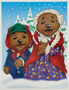 Emmet Otter Christmas Art Print - Created by Guy Gilchrist