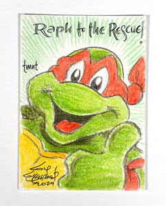 TMNT Raphael Original Sketch Trading Card  - Created by Guy Gilchrist