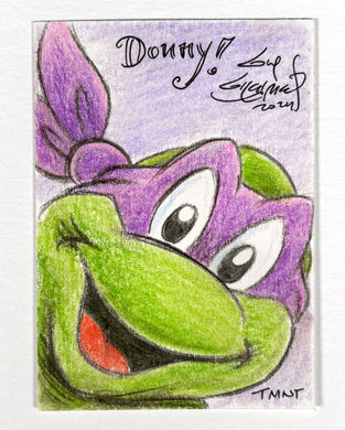 TMNT Donatello Original Sketch Trading Card  - Created by Guy Gilchrist