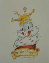 Load image into Gallery viewer, Bugs Bunny “Good to Be King” - Guy Gilchrist Original