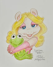 Load image into Gallery viewer, Kermit and Piggy “I Got You Babe” - Guy Gilchrist Original