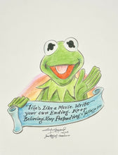 Load image into Gallery viewer, Kermit &quot;Life&#39;s like a movie..&quot; - Guy Gilchrist Original