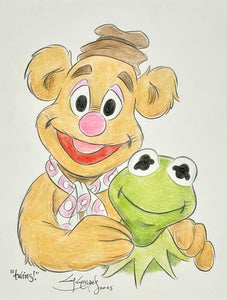 “Twins, Kermit and Fozzie” - Guy Gilchrist Original Art