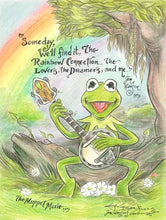 Load image into Gallery viewer, Kermit &quot;Rainbow Connection&quot; - Guy Gilchrist Original