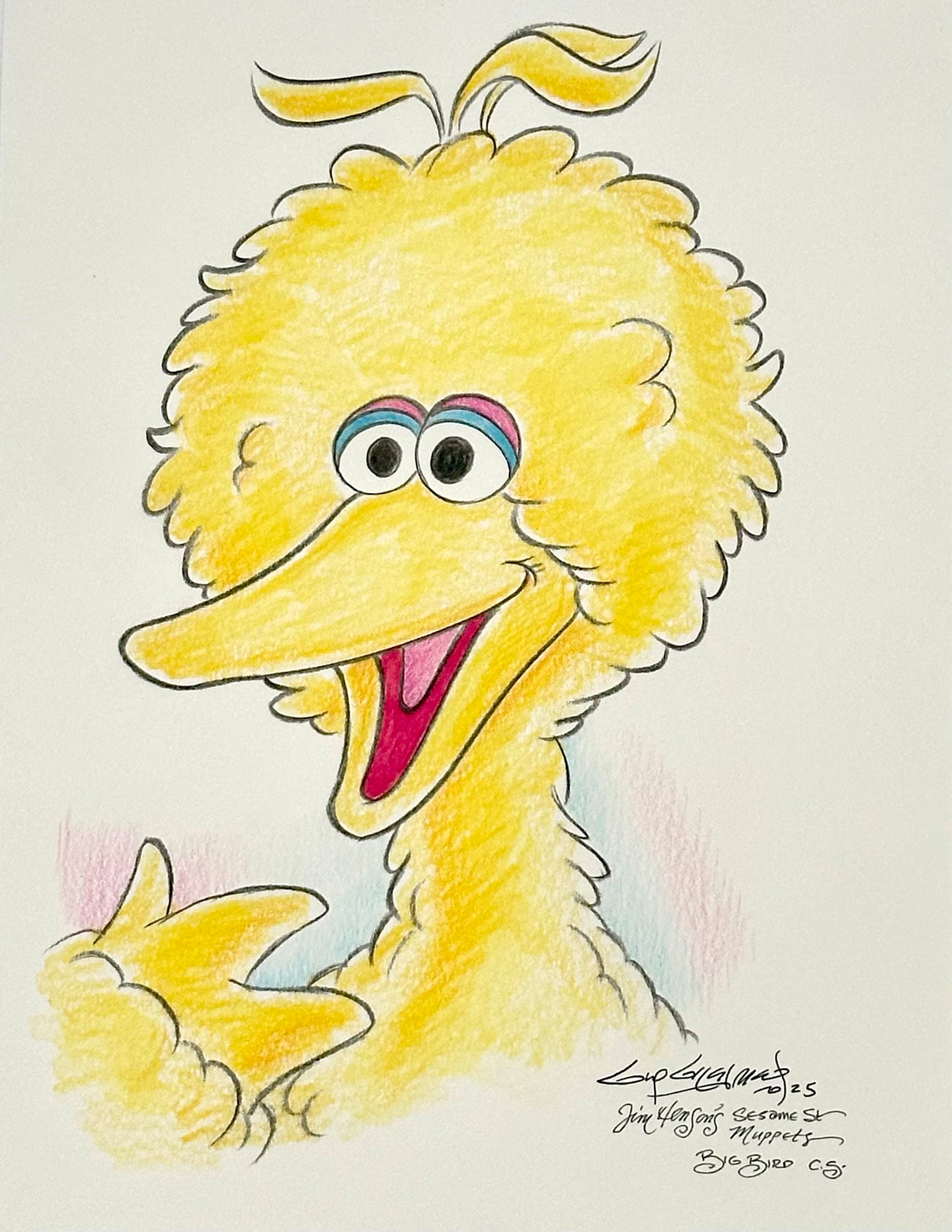 Big Bird “Sesame Street” - Guy Gilchrist Original