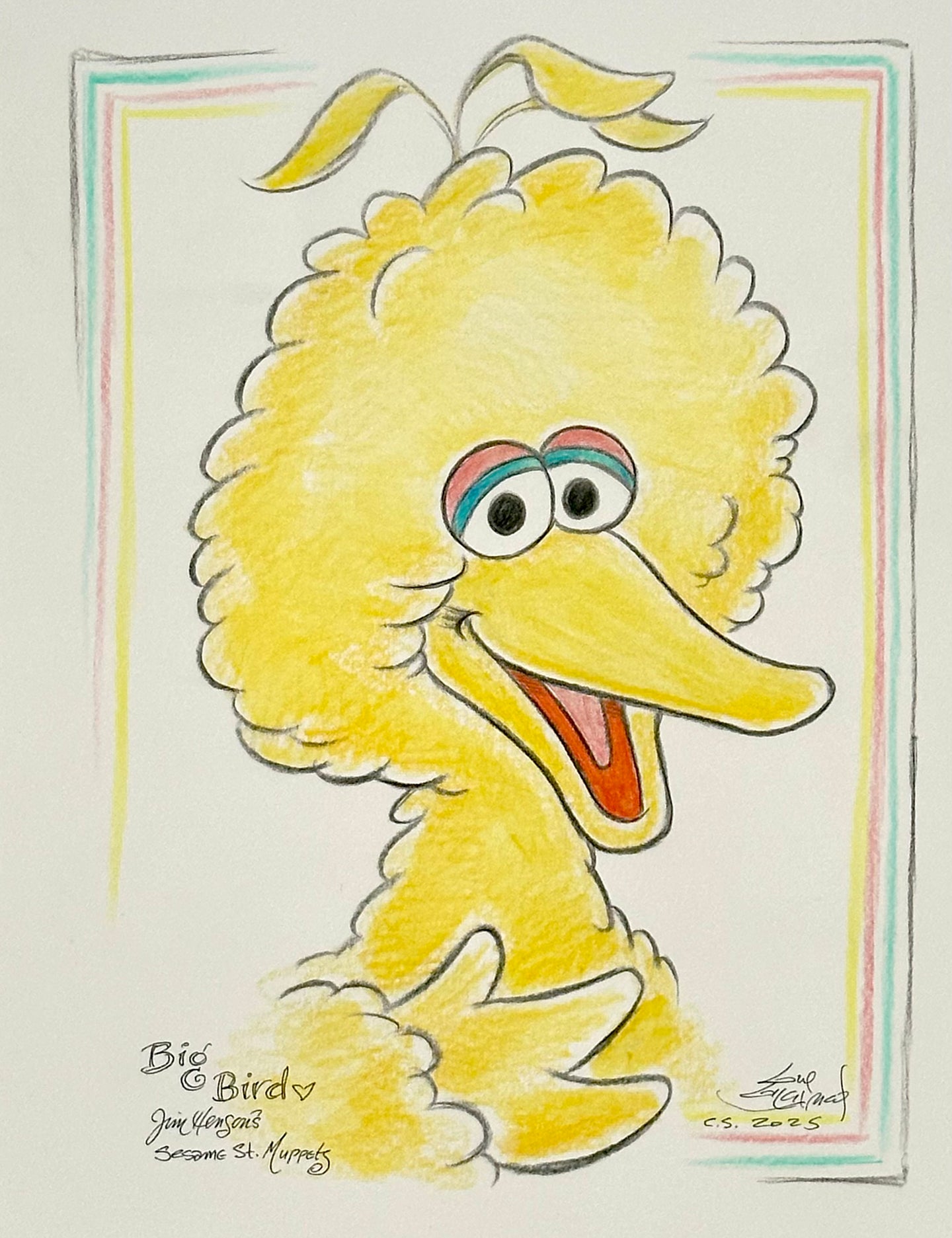 Big Bird “Sesame Street” - Guy Gilchrist Original
