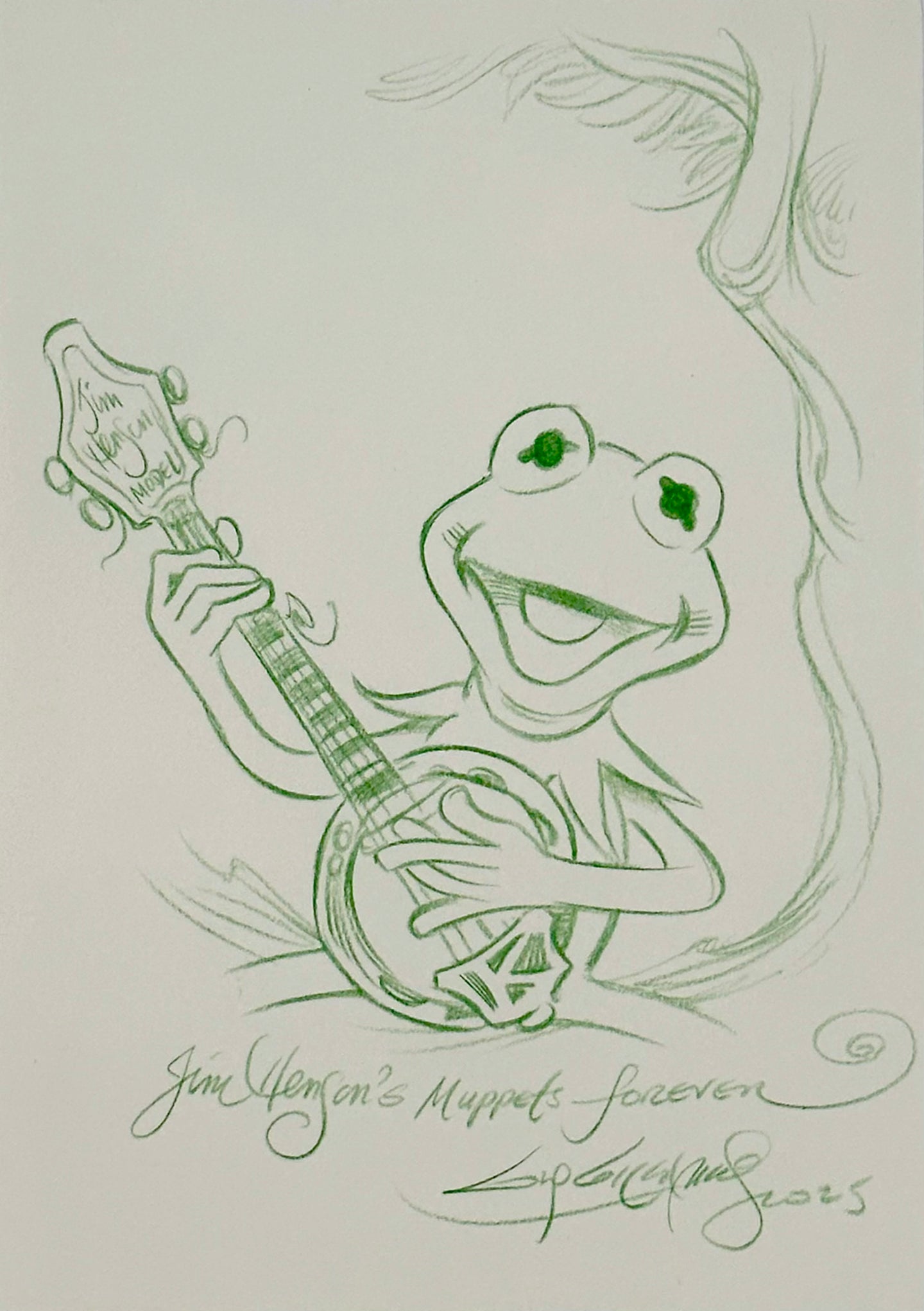 Kermit and Banjo - Guy Gilchrist Original