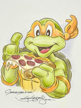 Load image into Gallery viewer, TMNT Mikey &quot;Pizza Time&quot; - Guy Gilchrist Original