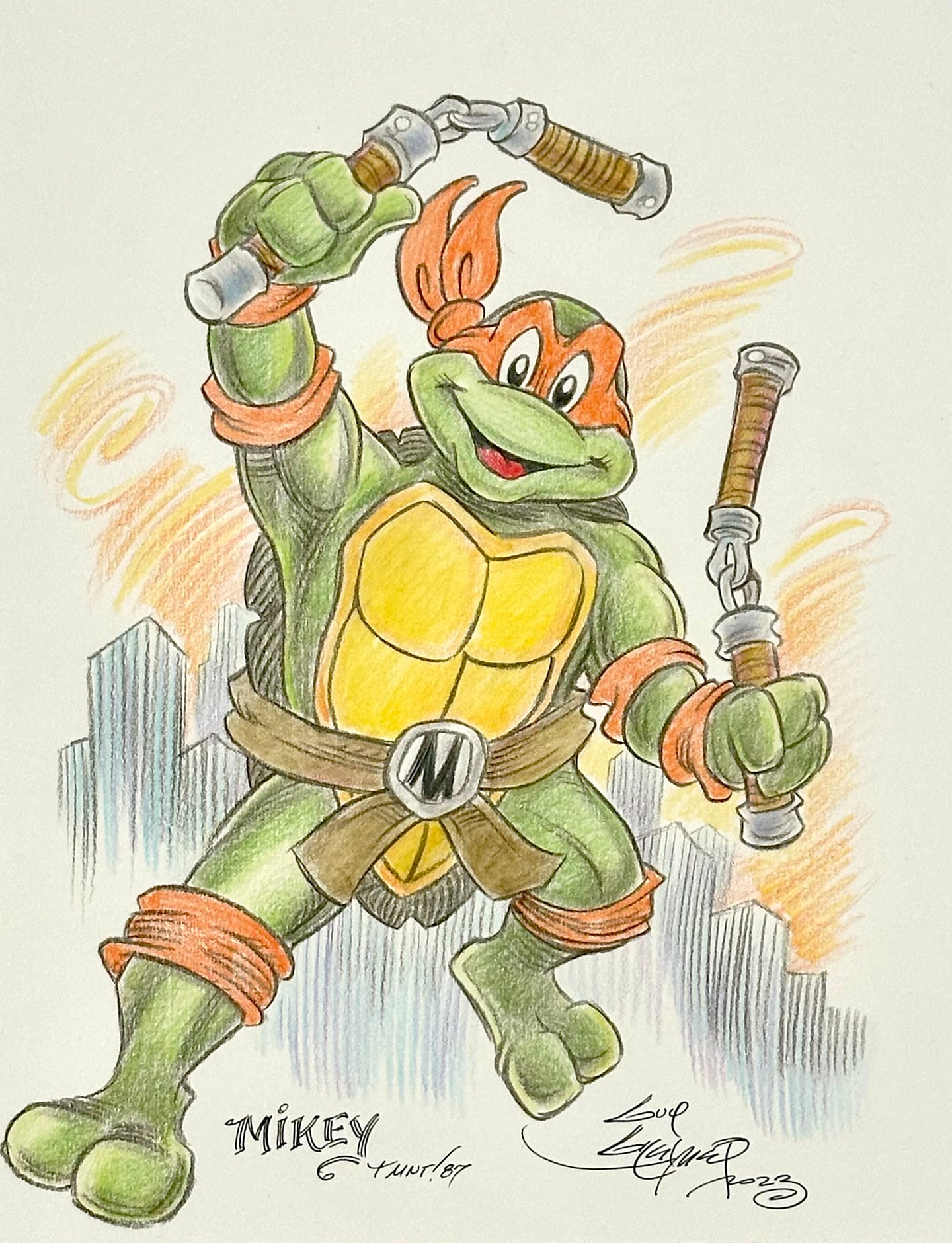 TMNT Mikey - Guy Gilchrist Original