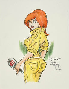 TMNT April - Guy Gilchrist Original