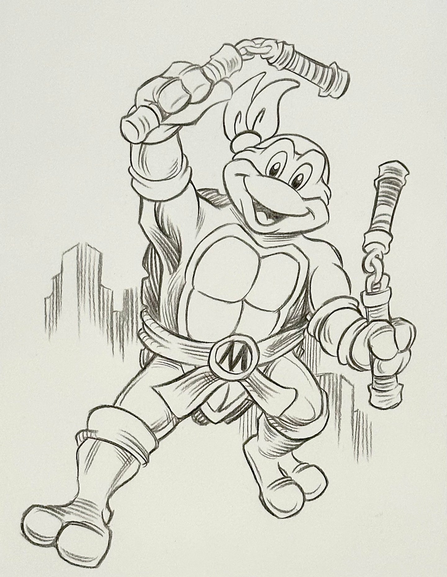 TMNT Mikey - Guy Gilchrist Original