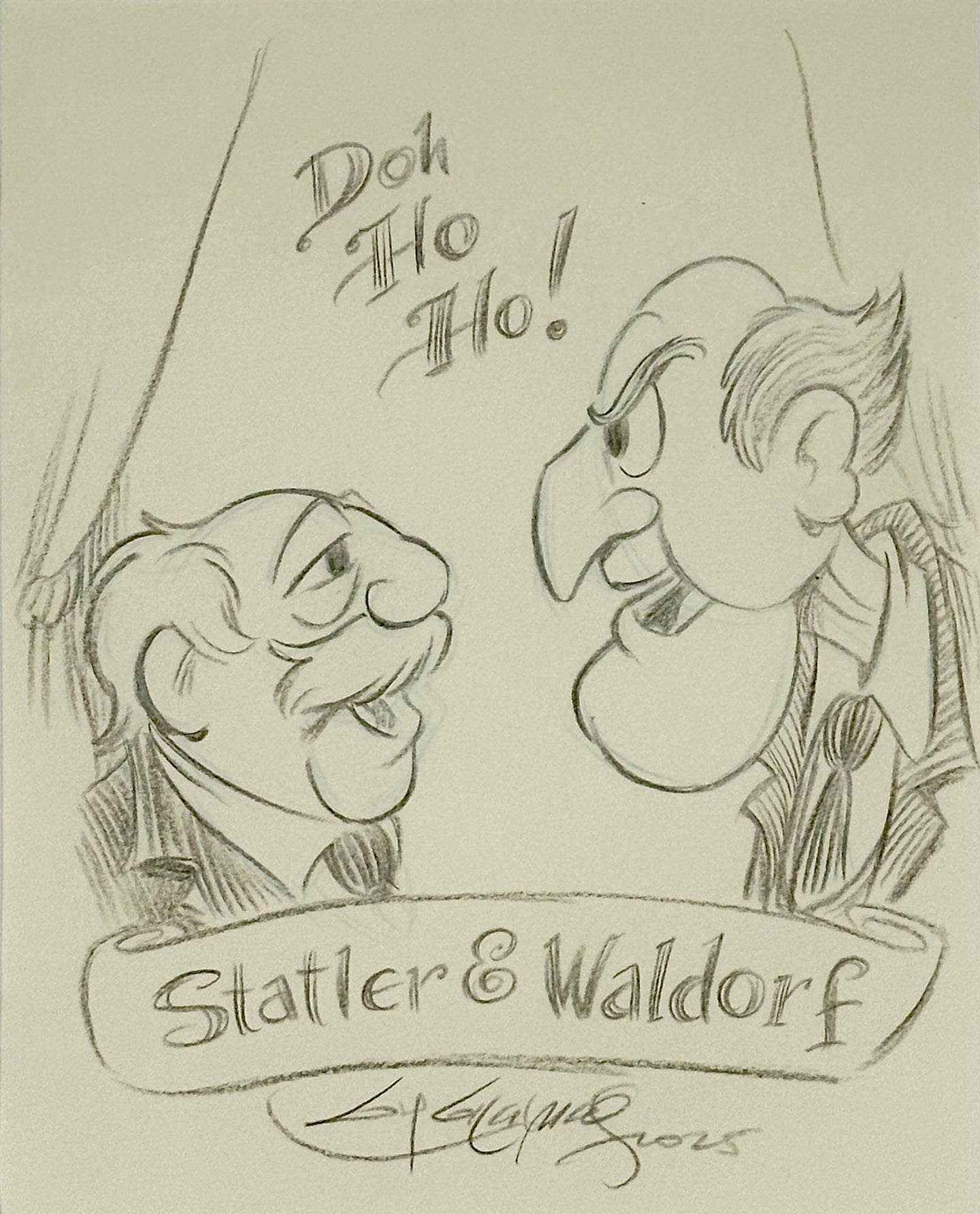 Waldorf and Statler - Guy Gilchrist Original