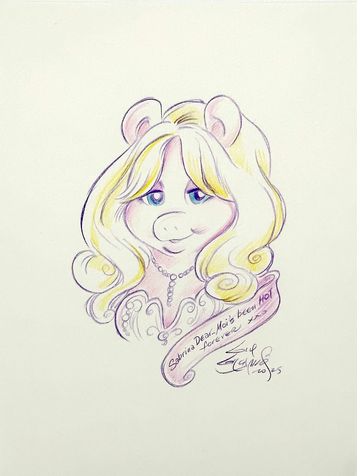 Miss Piggy x Sabrina - Guy Gilchrist Original