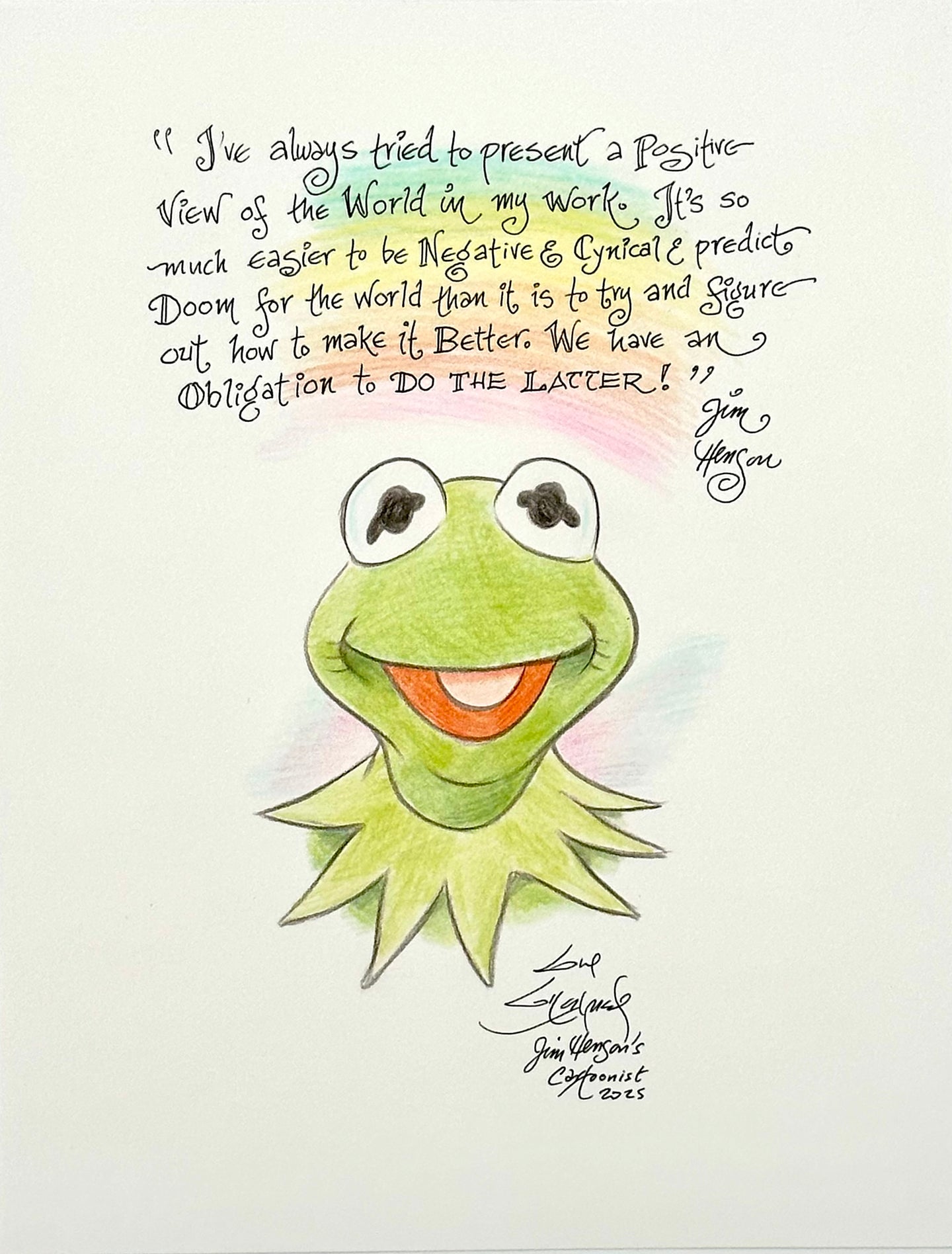 Kermit the Frog - Guy Gilchrist Original