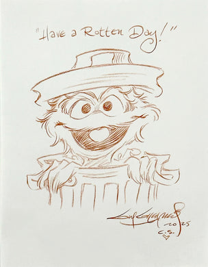 Oscar the Grouch - Guy Gilchrist Original