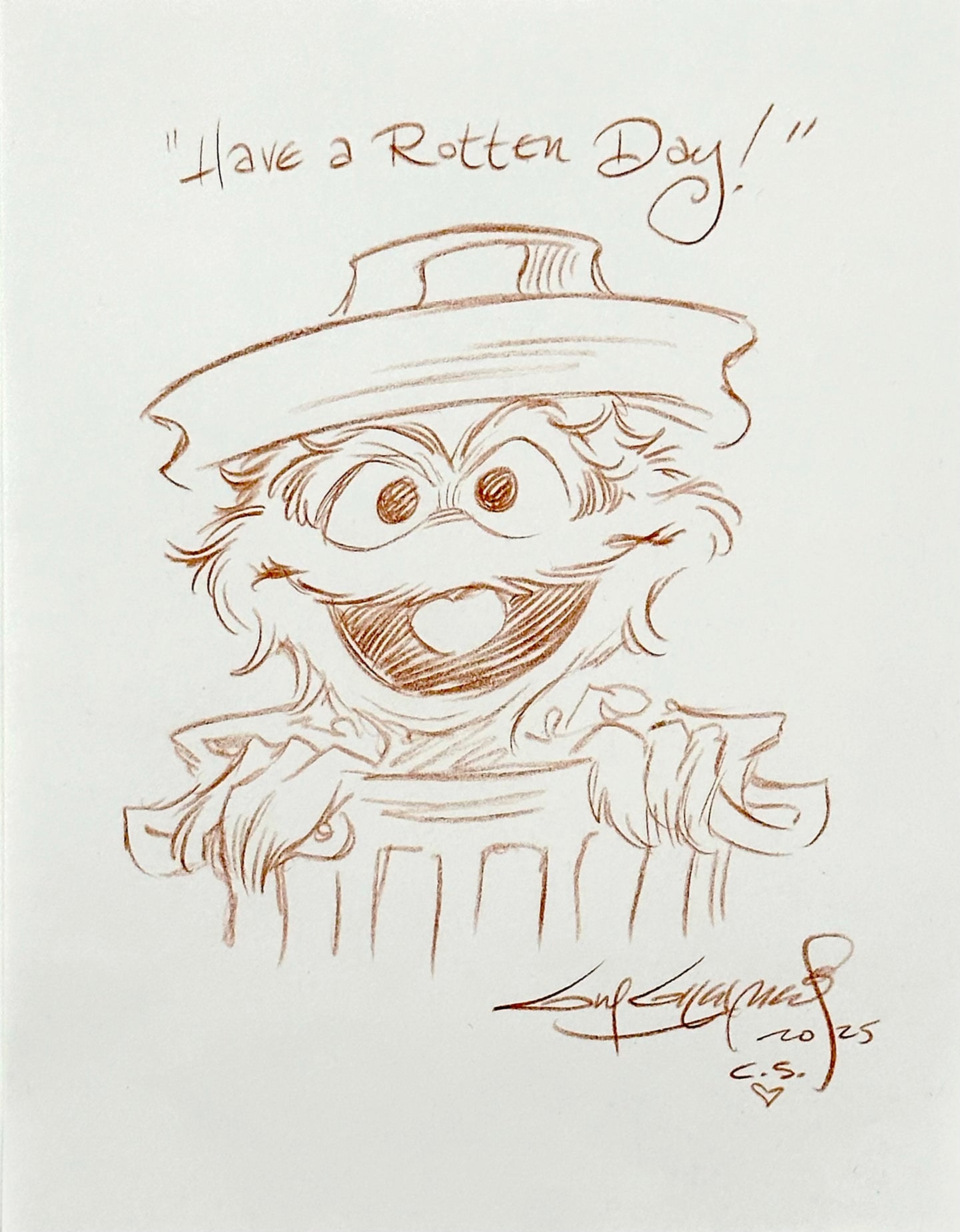 Oscar the Grouch - Guy Gilchrist Original