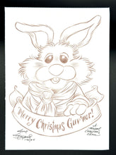 Load image into Gallery viewer, Bean Bunny “Merry Christmas, Guv’nor!” - Guy Gilchrist Original