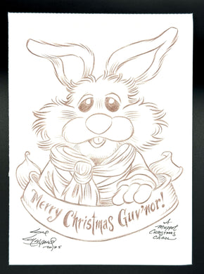 Bean Bunny “Merry Christmas, Guv’nor!” - Guy Gilchrist Original