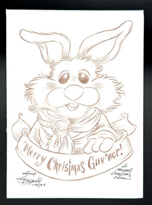 Bean Bunny “Merry Christmas, Guv’nor!” - Guy Gilchrist Original