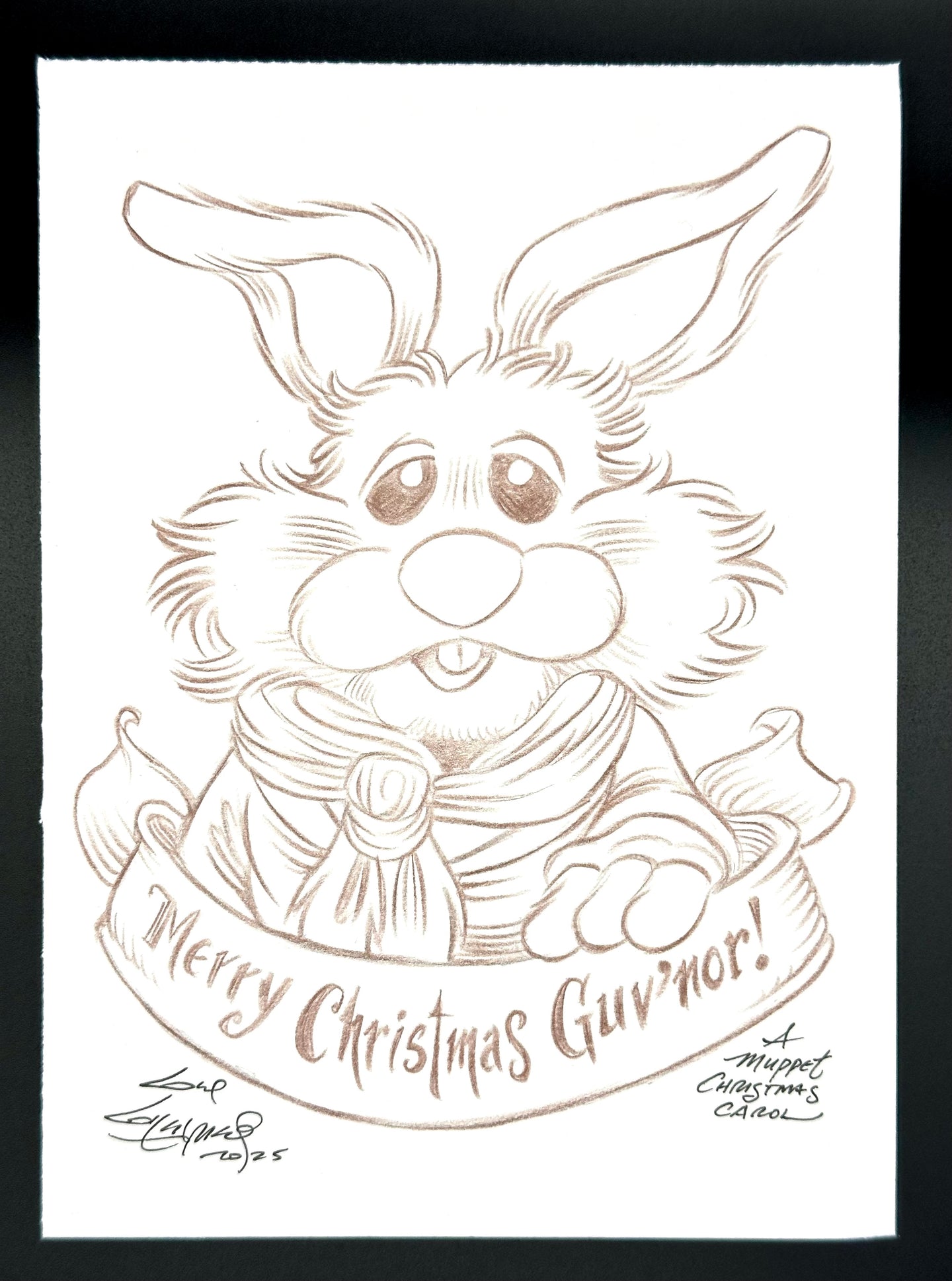 Bean Bunny “Merry Christmas, Guv’nor!” - Guy Gilchrist Original