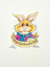 Load image into Gallery viewer, Bean Bunny “Merry Christmas, Guv’nor" - Guy Gilchrist Original