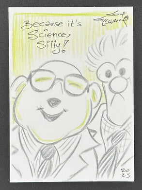 Bunsen and Beaker Trading Card - Guy Gilchrist Original
