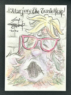 Marjory the Trash Heap Trading Card - Guy Gilchrist Original