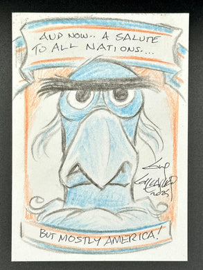 Sam the Eagle Trading Card - Guy Gilchrist Original