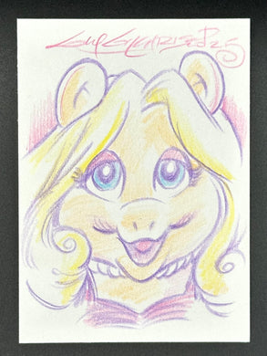 Miss Piggy Trading Card - Guy Gilchrist Original