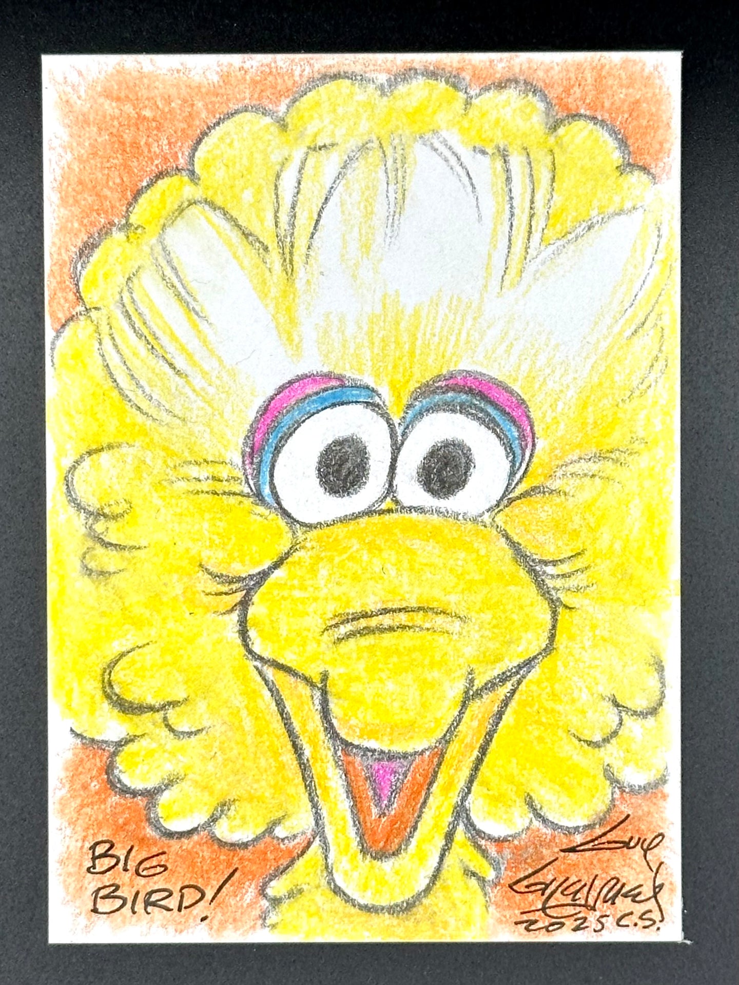Big Bird Trading Card - Guy Gilchrist Original