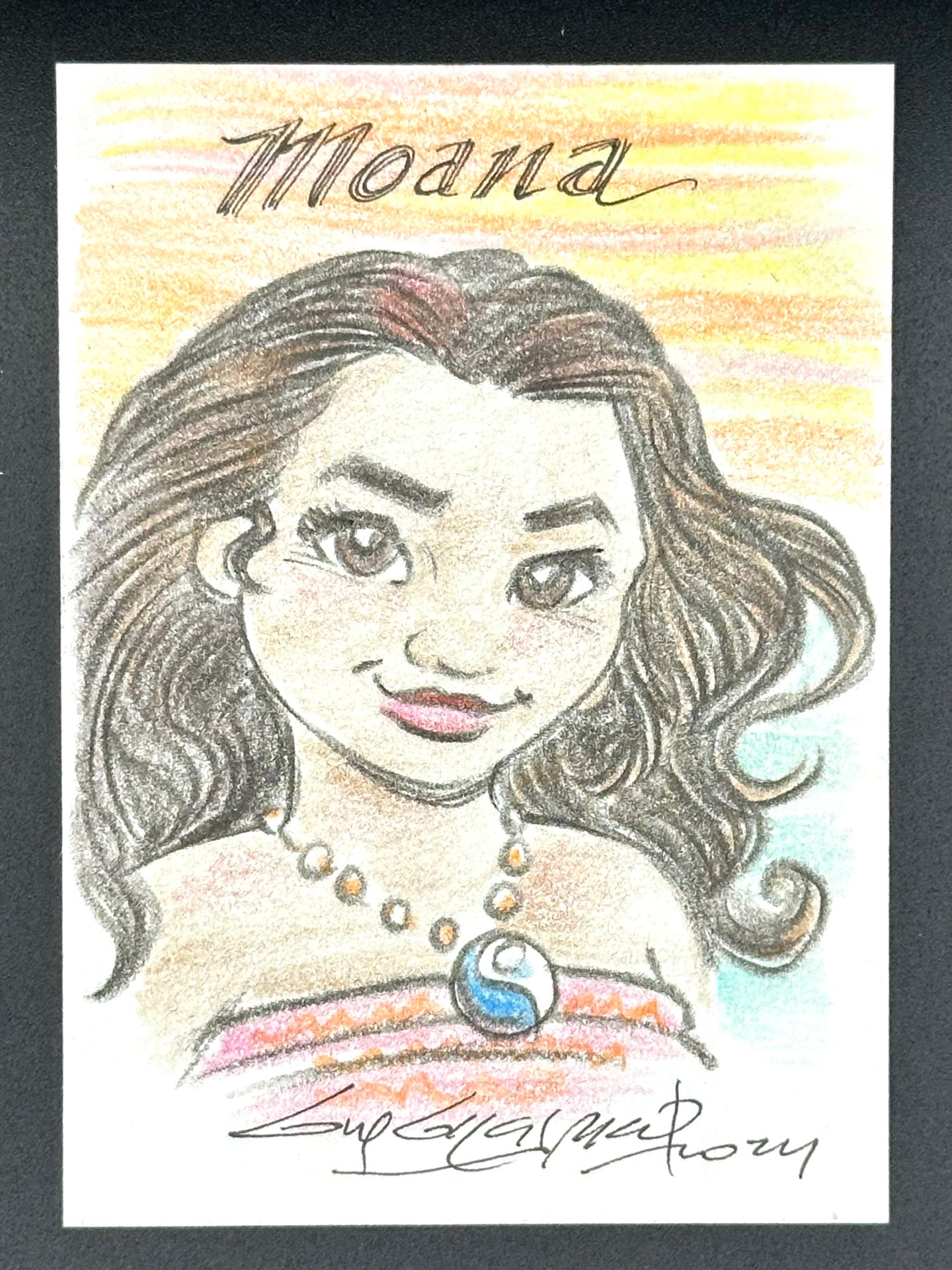 Moana Trading Card - Guy Gilchrist Original