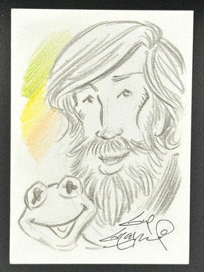 Kermit and Jim Henson Trading Card - Guy Gilchrist Original