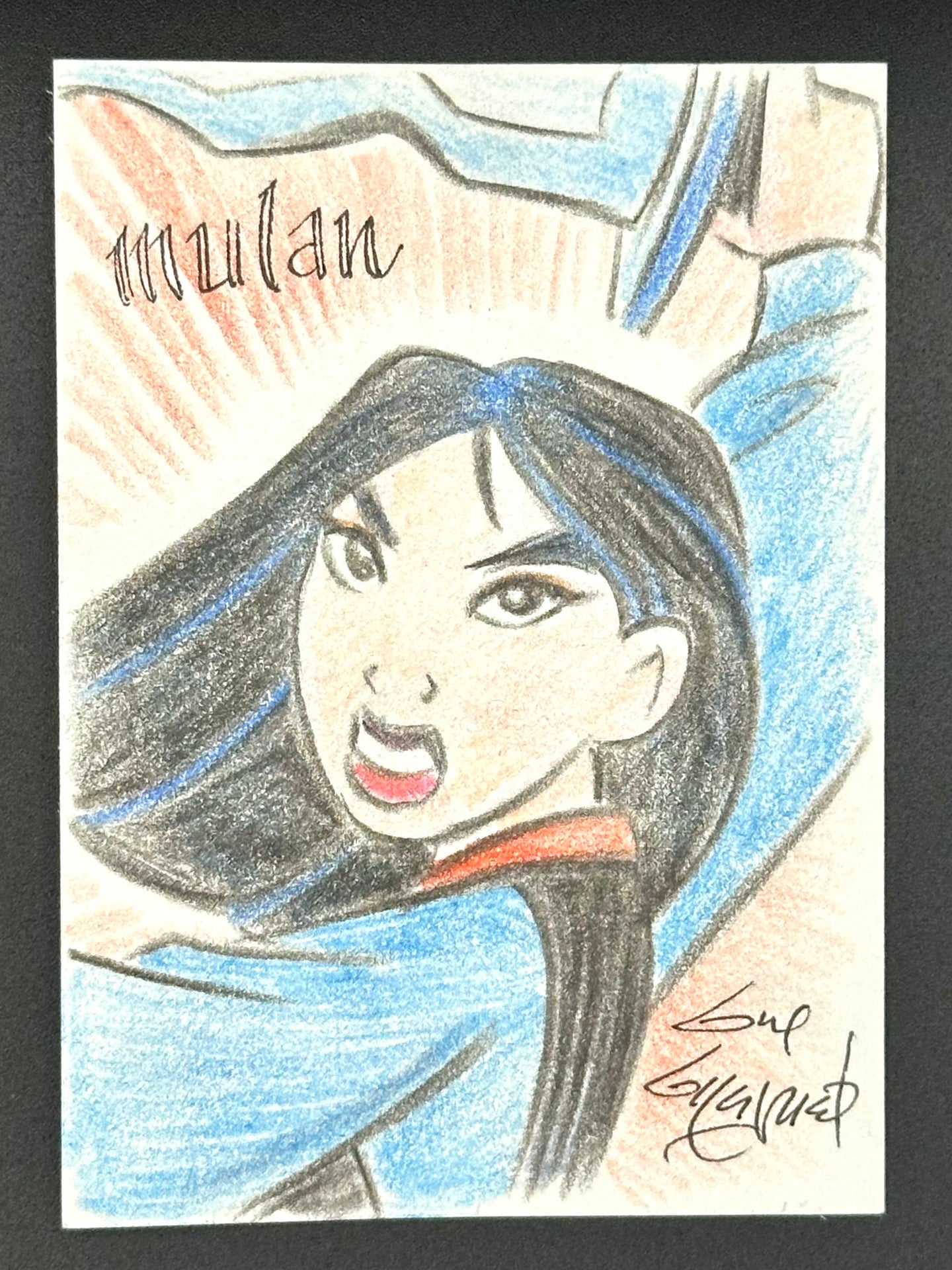 Mulan Trading Card - Guy Gilchrist Original