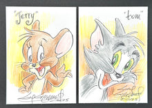 Load image into Gallery viewer, Tom and Jerry Set of 2 Trading Cards - Guy Gilchrist Original