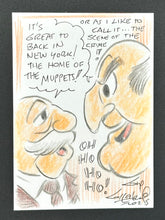 Load image into Gallery viewer, Statler and Waldorf Trading Card - Guy Gilchrist Original