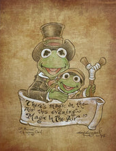 Load image into Gallery viewer, Kermit &quot;Muppets Christmas Carol&quot; on Parchment - Guy Gilchrist Original